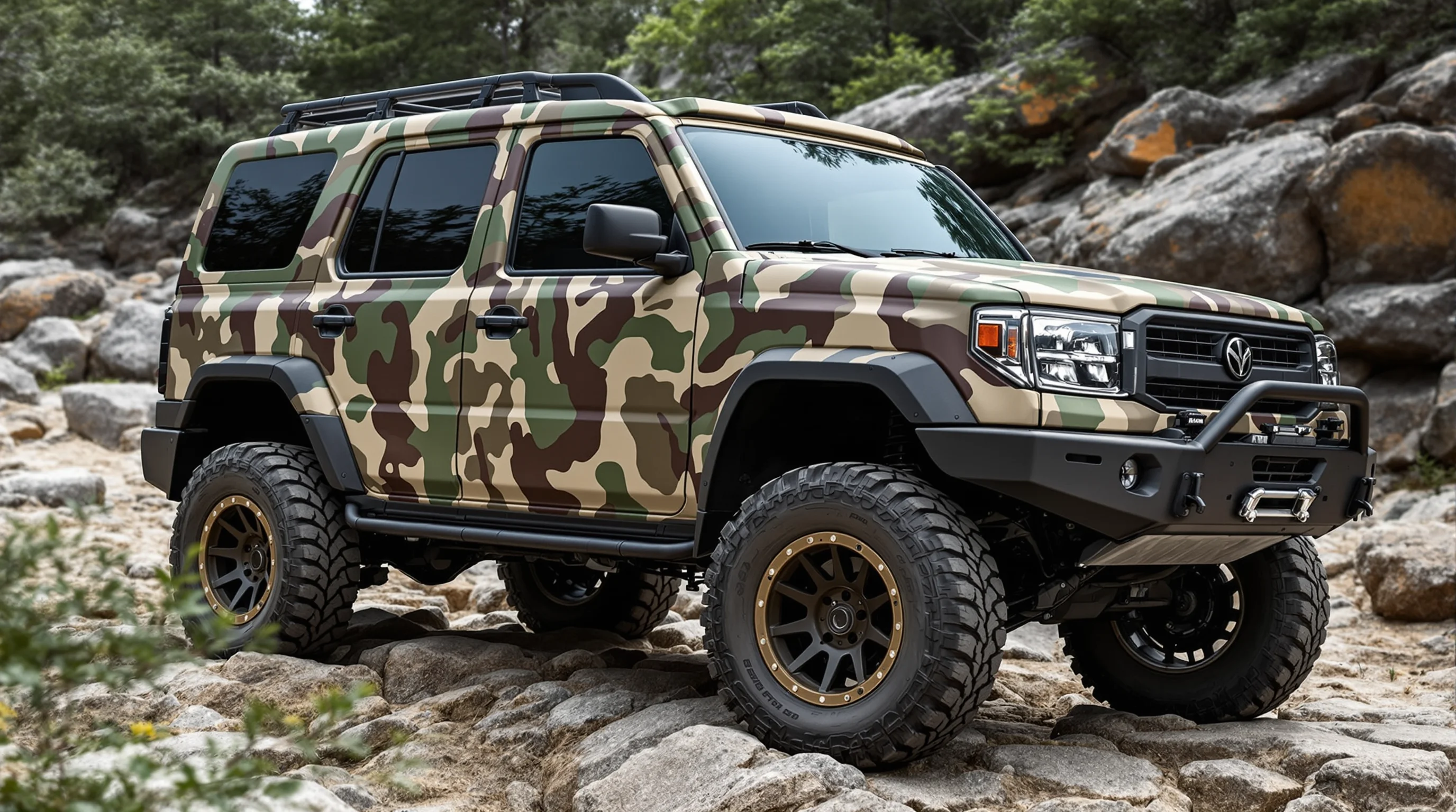 Covering camouflage pour 4x4 style et protection sans compromis pour affronter tous les terrains